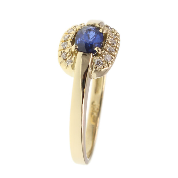 Anillo Giorgia en oro amarillo 18k con brillantes y zafiros azules (ADAPTAMOS NUESTROS ANILLOS A MEDIA *) Anillo Giorgia en oro amarillo 18k con brillantes y zafiros azules (ADAPTAMOS NUESTROS ANILLOS A MEDIA *)