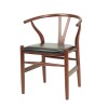 Silla Wishbone - Madera de Roble tapizada Silla Wishbone - Madera de Roble tapizada