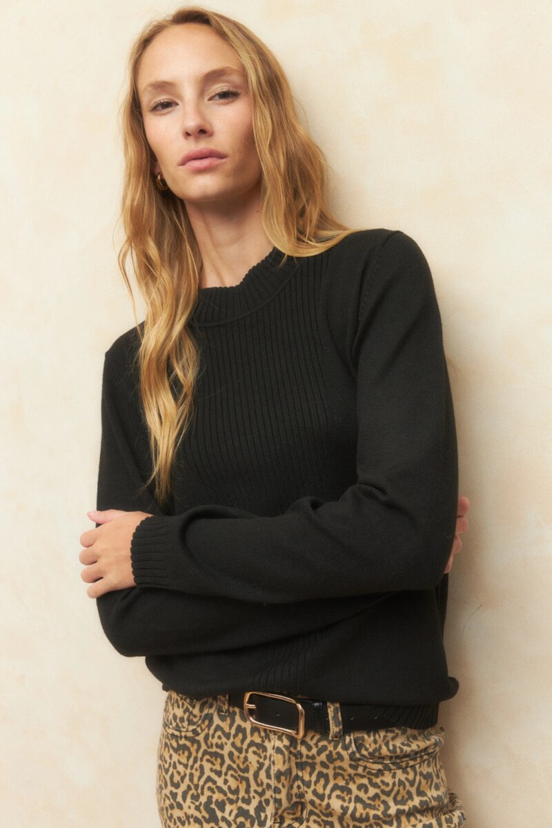 POLERA ALLIE VENETIAN - NEGRO 