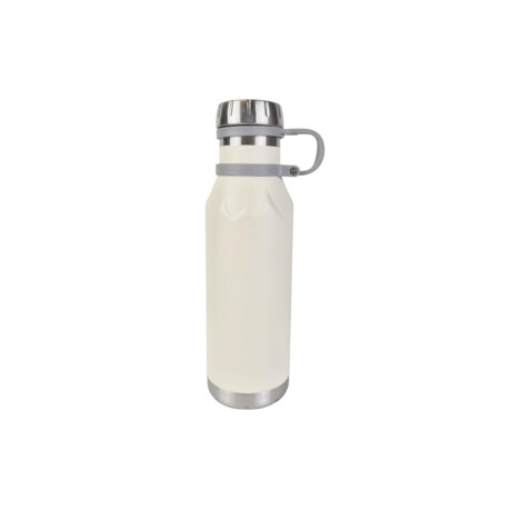 Botella térmica acero inoxidable 600ml diseño minimalista Blanco