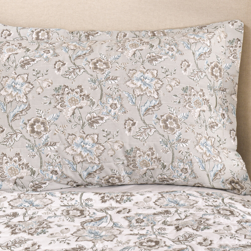 Cubrecama Amelia Paisley Aqua Twin