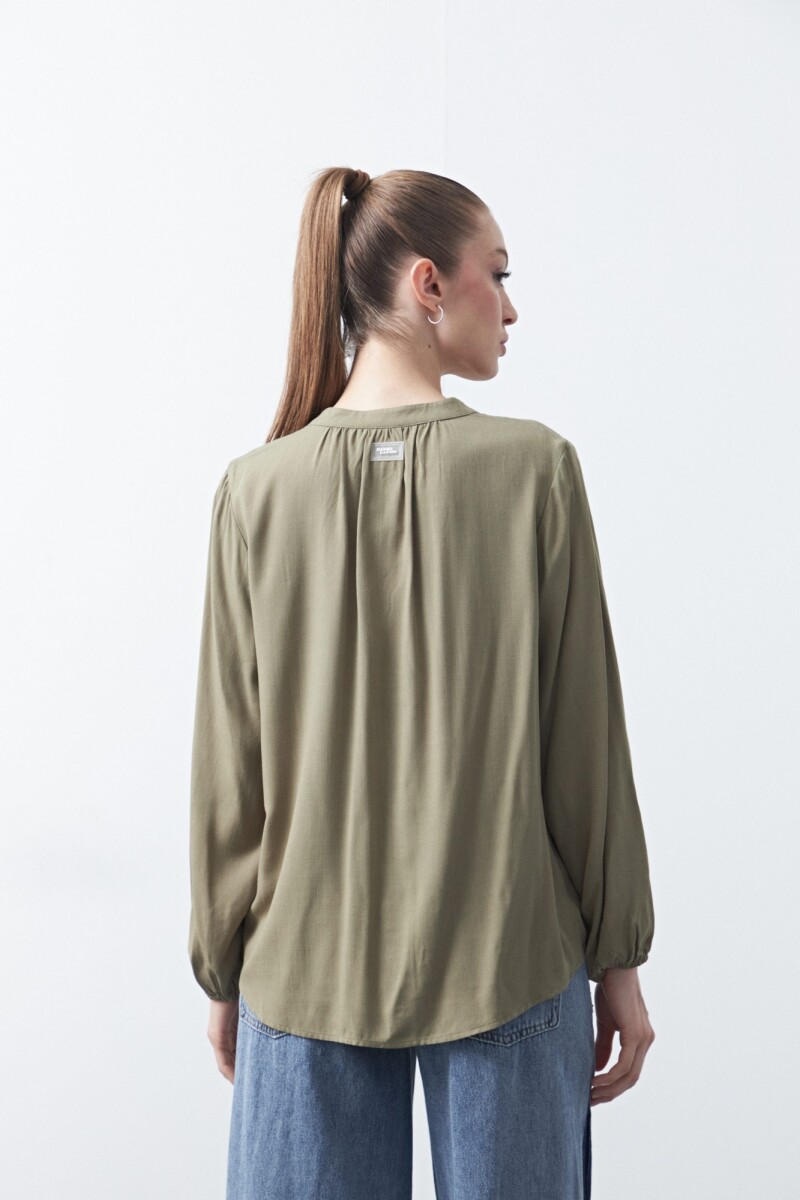 CAMISA ONA Verde Grisáceo