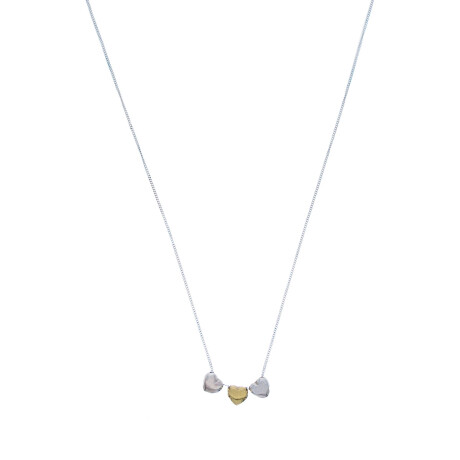 Conjunto de cadena y dije en Plata 925 y double Corazón Conjunto de cadena y dije en Plata 925 y double Corazón