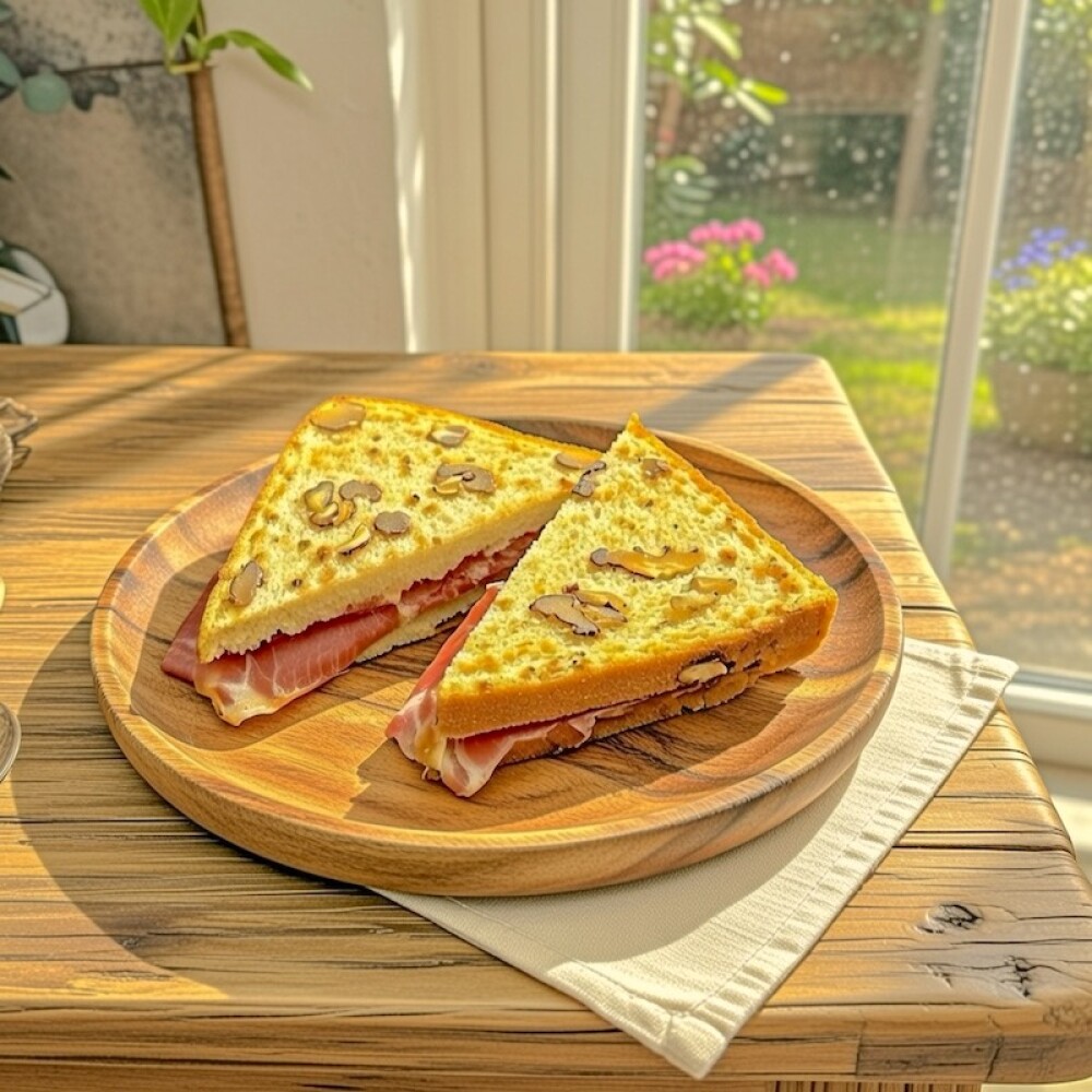 2 Sándwiches de Bondiola en Pan de Budín Nuez 2 Sándwiches de Bondiola en Pan de Budín Nuez