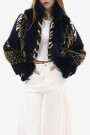 BOMBER FUR CHIARA Navy