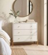 Comoda Jasper 3 cajones White Gloss Gold