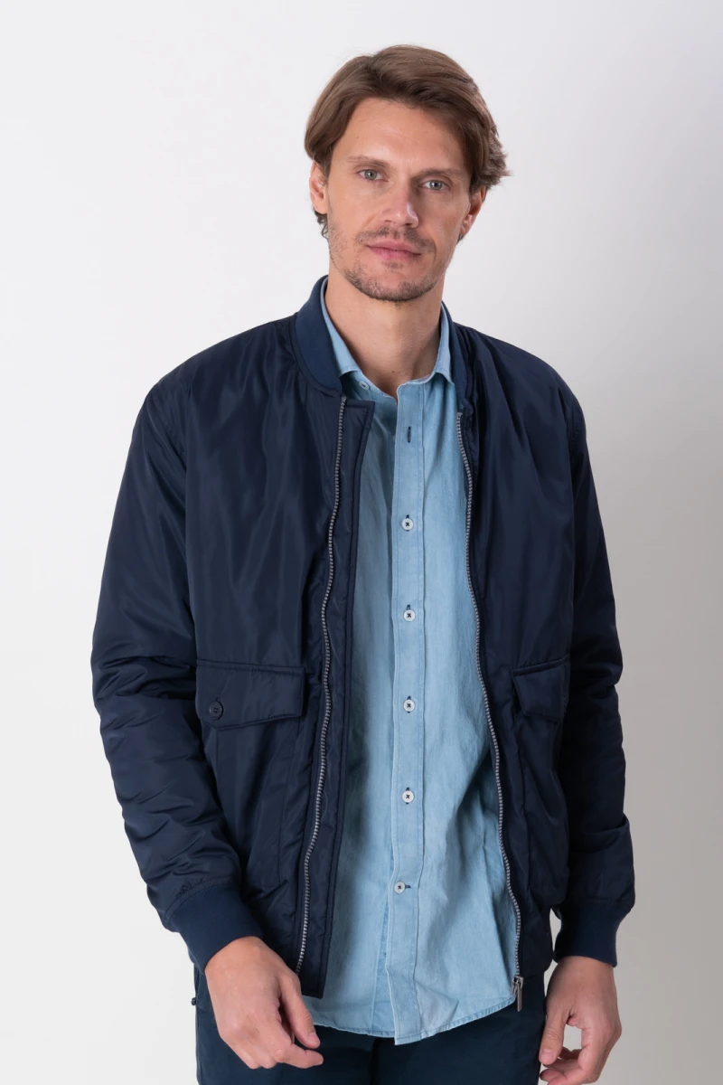 Campera Bomber - Azul marino 