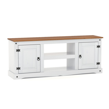 Rack 2 Puertas Línea Naturale 170 cm Blanco/Roble