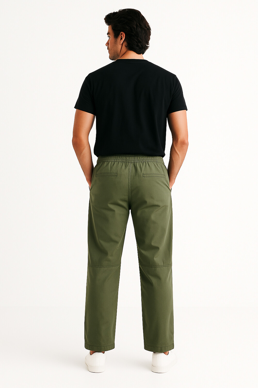 Pantalon Calvello Verde Oliva Oscuro