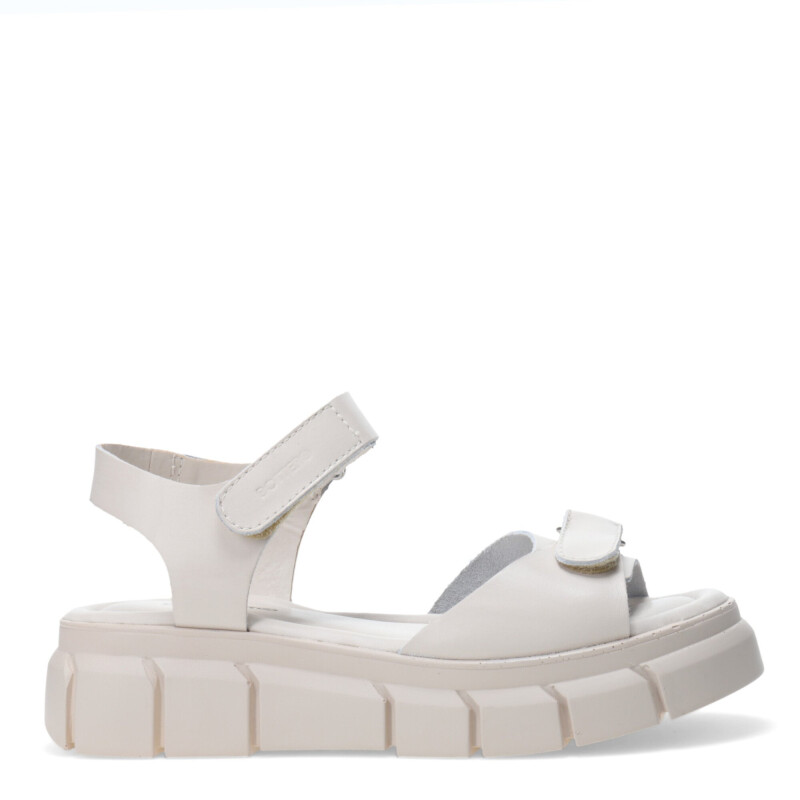 Sandalias de Mujer Bottero s dos velcros Blanco Hueso