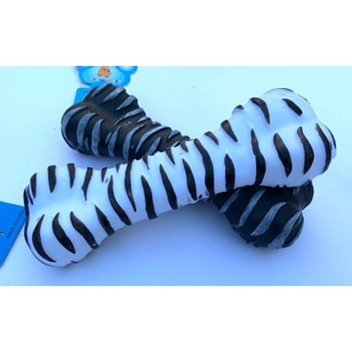 Juguete p/Perros Hueso Cebra 20 cm 