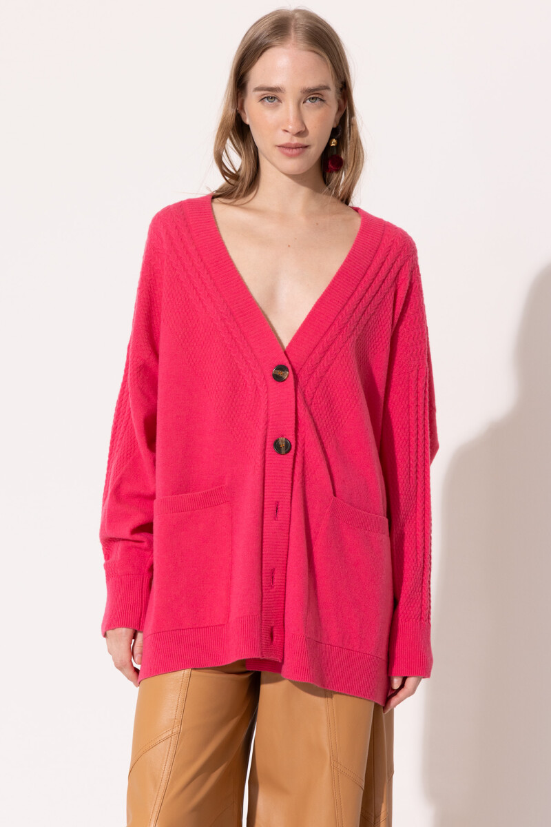 CARDIGAN OLIVIA Fucsia