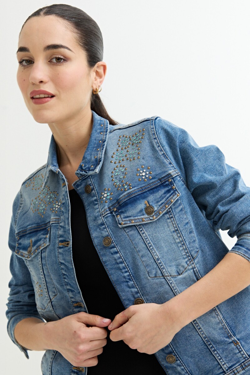 Chaqueta con apliques JEAN MEDIO