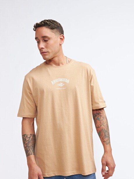 REMERA MIAMI BEIGE