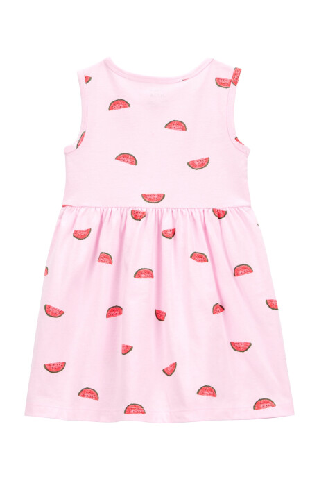 Vestido de algodón, diseño sandías Sin color