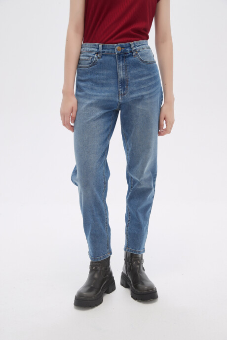 Pantalon Jeaniu Azul