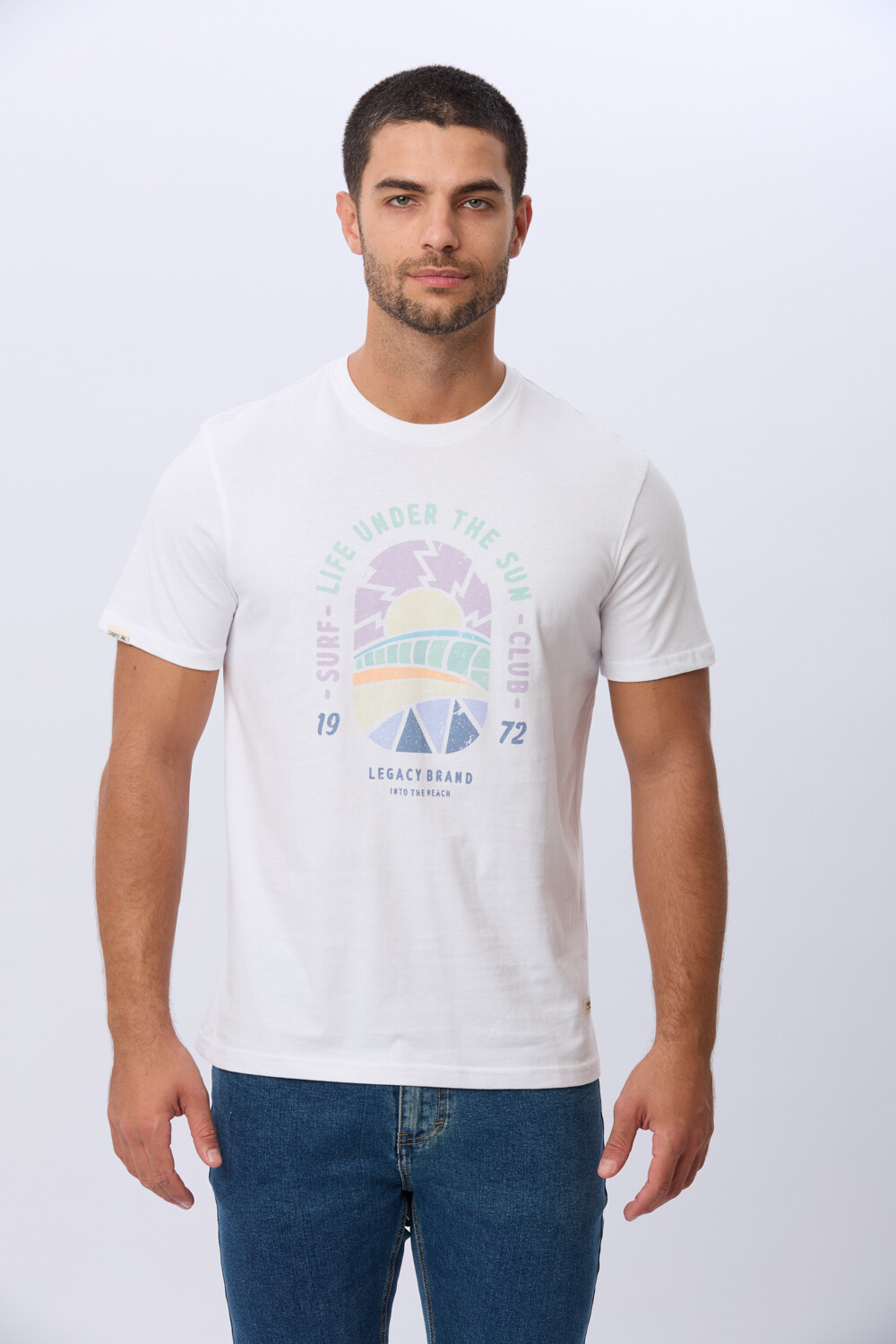 REMERA ESTAMPADA DE ALGODÓN Blanco