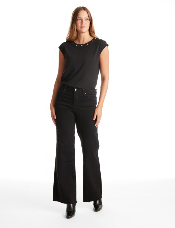 Jean Wide Leg NEGRO