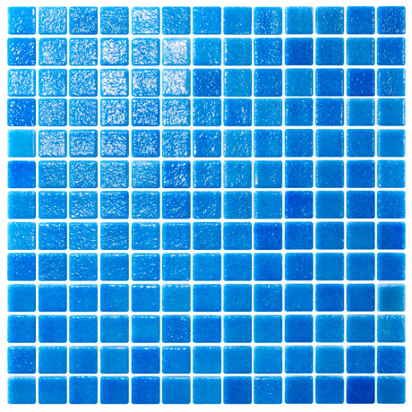 Pastilla Piscina Malla Azul Vitrificado 33.5X33.5Cm (2.5X2.5) GAMAS DE AZUL