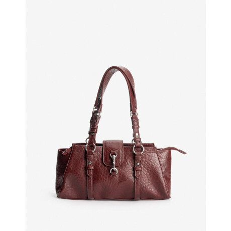 Cartera Formato Baguette Multipocket Rojo Burdeaux