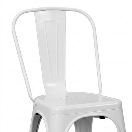Silla Tolix Metálica Acero Industrial Sandman Comedor Blanco
