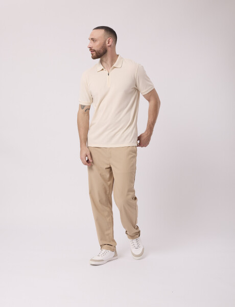 Remera m/c lisa crudo