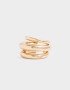 Bijou Cuff Metal diferenciado Cuff De Metal - Dorado