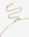 Cadena Corta con Dije Strass Collar Con Dije Cubic - Dorado
