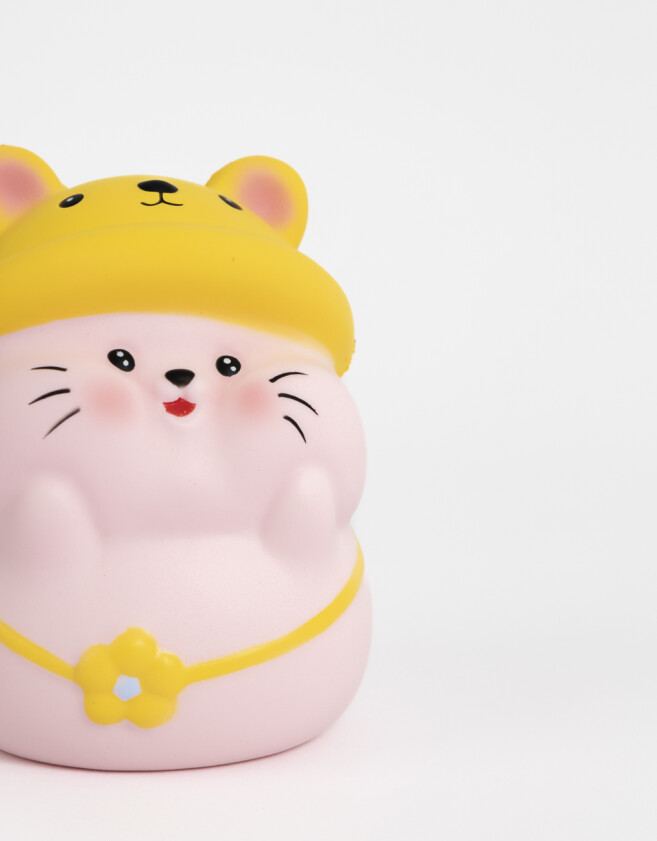 Lúdico Squeeze Squishy Gatito Con Sombrero - Combinacion Bicolor