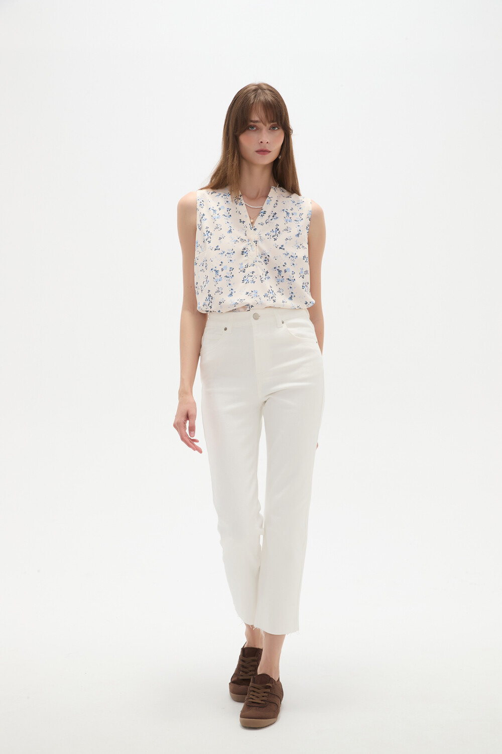 Pantalon Vilehada Marfil / Off White