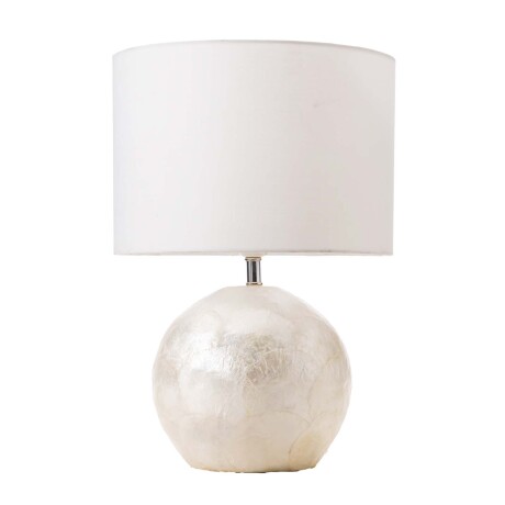 LAMPARA DE MESA CAPIZ BLANCO GX86