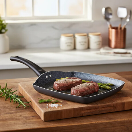 Bifera Sartén Cuadrado Antiadherente 24Cm Panelux Premium Grafito