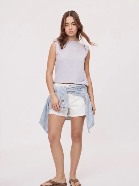 SHORT P.CAKE SOIE BLANCO