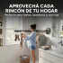 Tendedero Ropa Plegable Extensible 96 Cm 180° Ventosa Balcón Color Negro