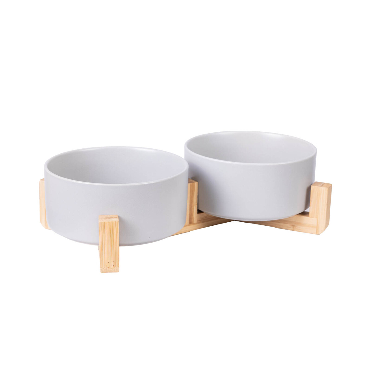 COMEDERO DOBLE CERÁMICA - CERAMICA NATURAL-BEIGE 372124 