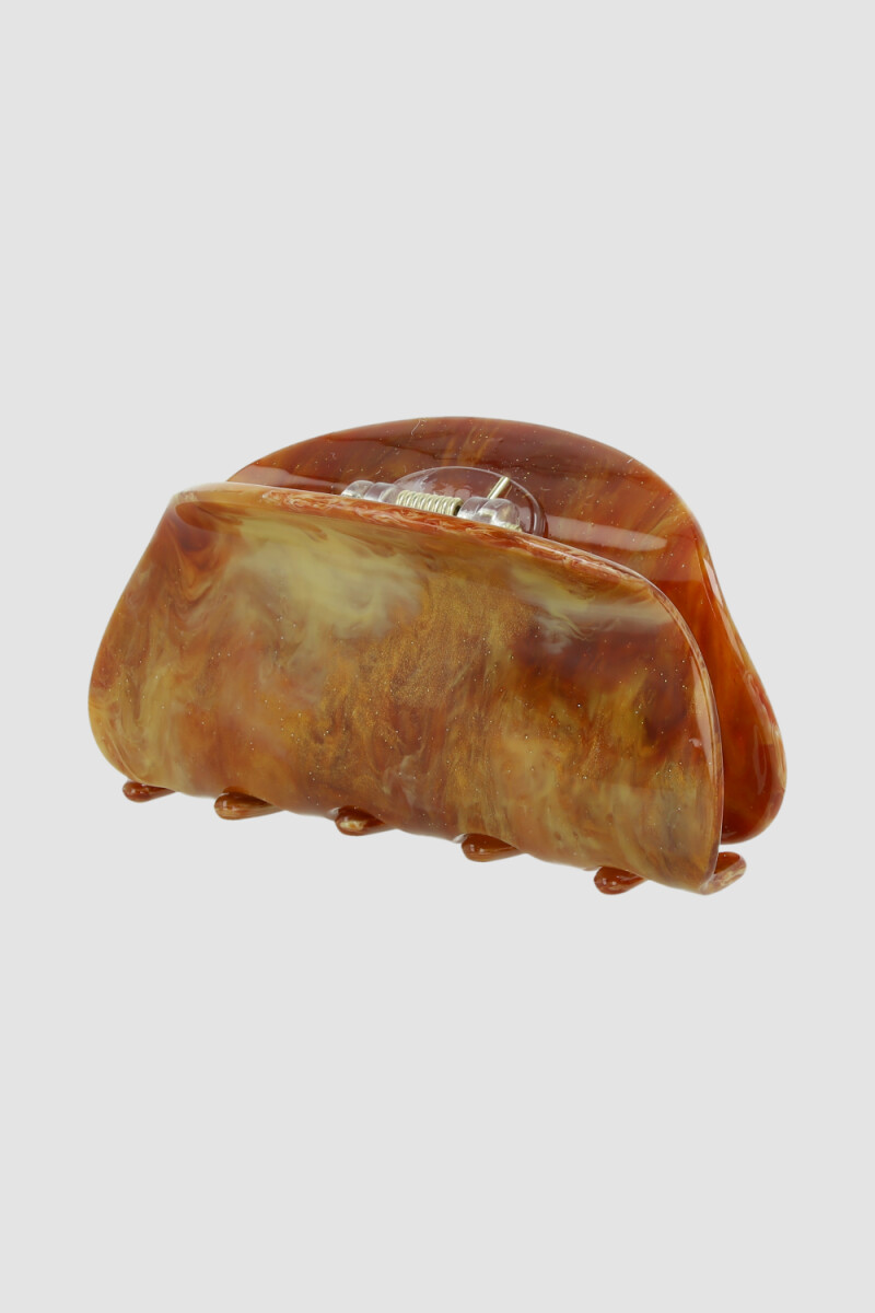 Broche de pelo marmolado Marron