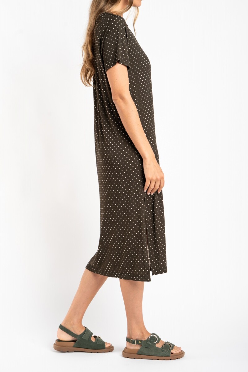 Vestido Lunares Chocolate
