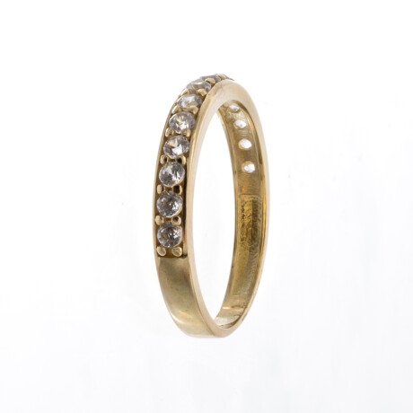 Anillo de oro 10 ktes, MEDIO SIN FIN. Anillo de oro 10 ktes, MEDIO SIN FIN.