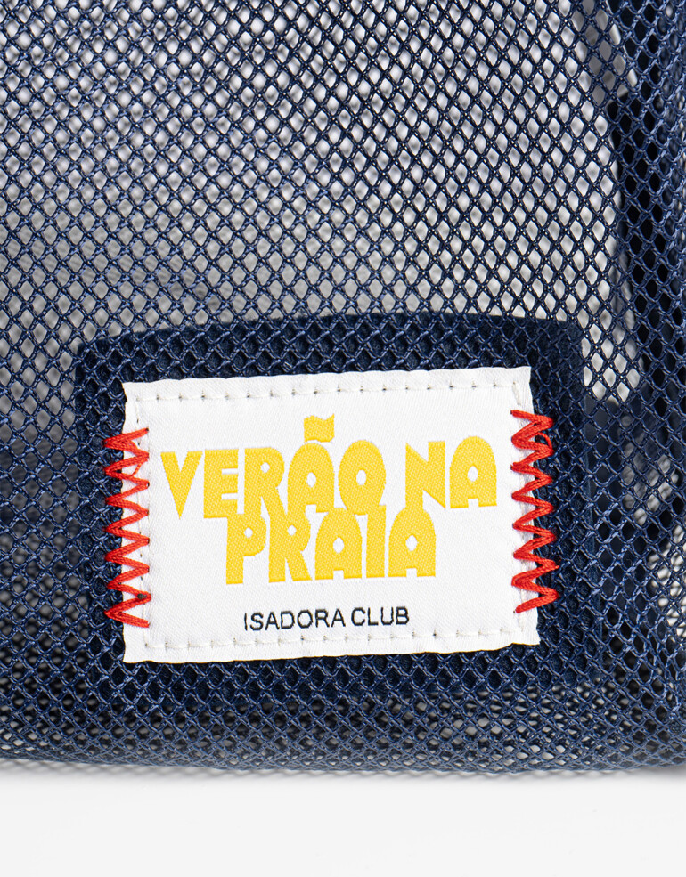 Shopper Shopper De Mesh - Azul Marino