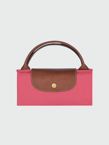 Longchamp -Bolso de viaje Longchamp plegable con cierre y asa corta, Le pliage Fucsia