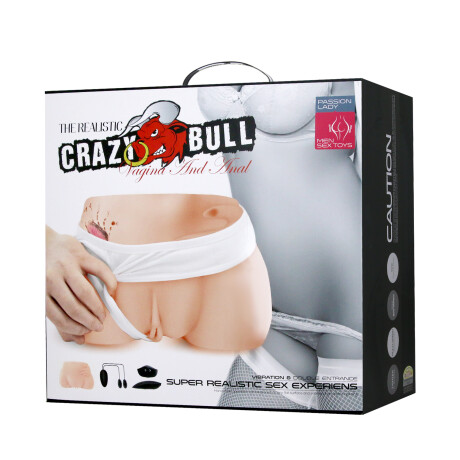 Masturbador Súper Realístico Ano y Vagina Vibrador Crazy Bull Masturbador Súper Realístico Ano y Vagina Vibrador Crazy Bull