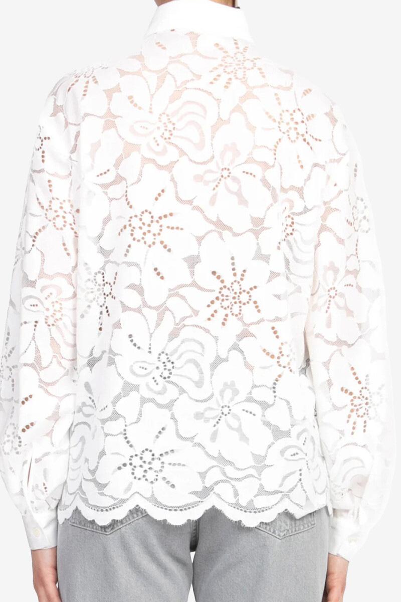 CAMISA ENCAJE Blanco
