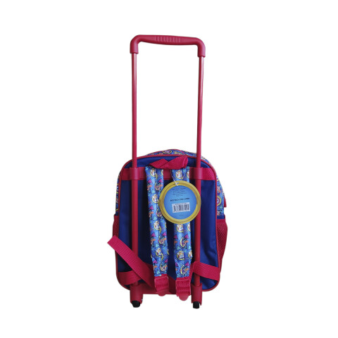 Mochila Infantil Sonic con Carro Tafeta Chica 30 x 23 cm AZUL