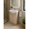 Mueble de baño de pie OAK 50 cm con bacha de Loza Mueble De Baño De Pie Oak 50 Cm Con Bacha De Loza