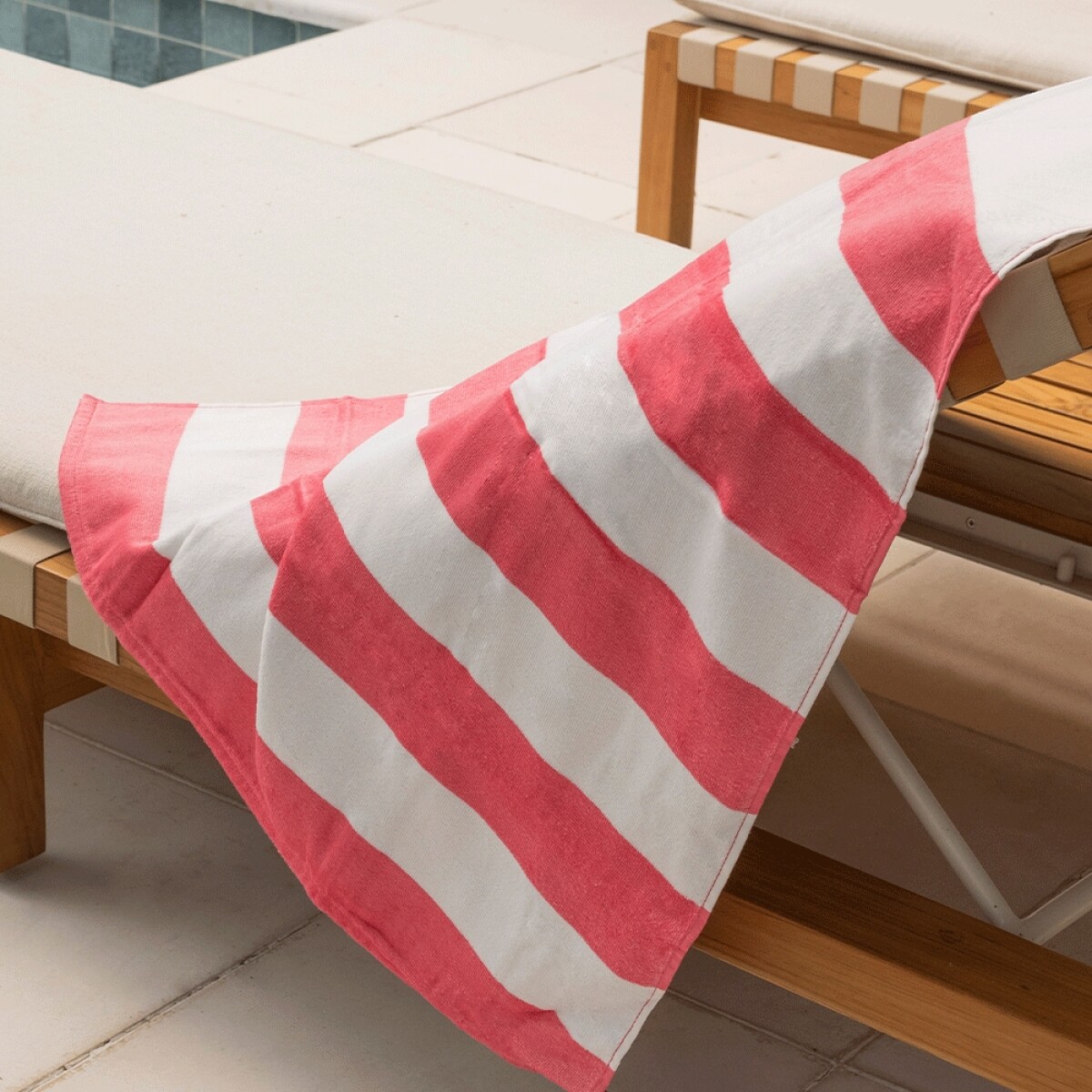 Toalla Playera Cabana Stripes - Pink 