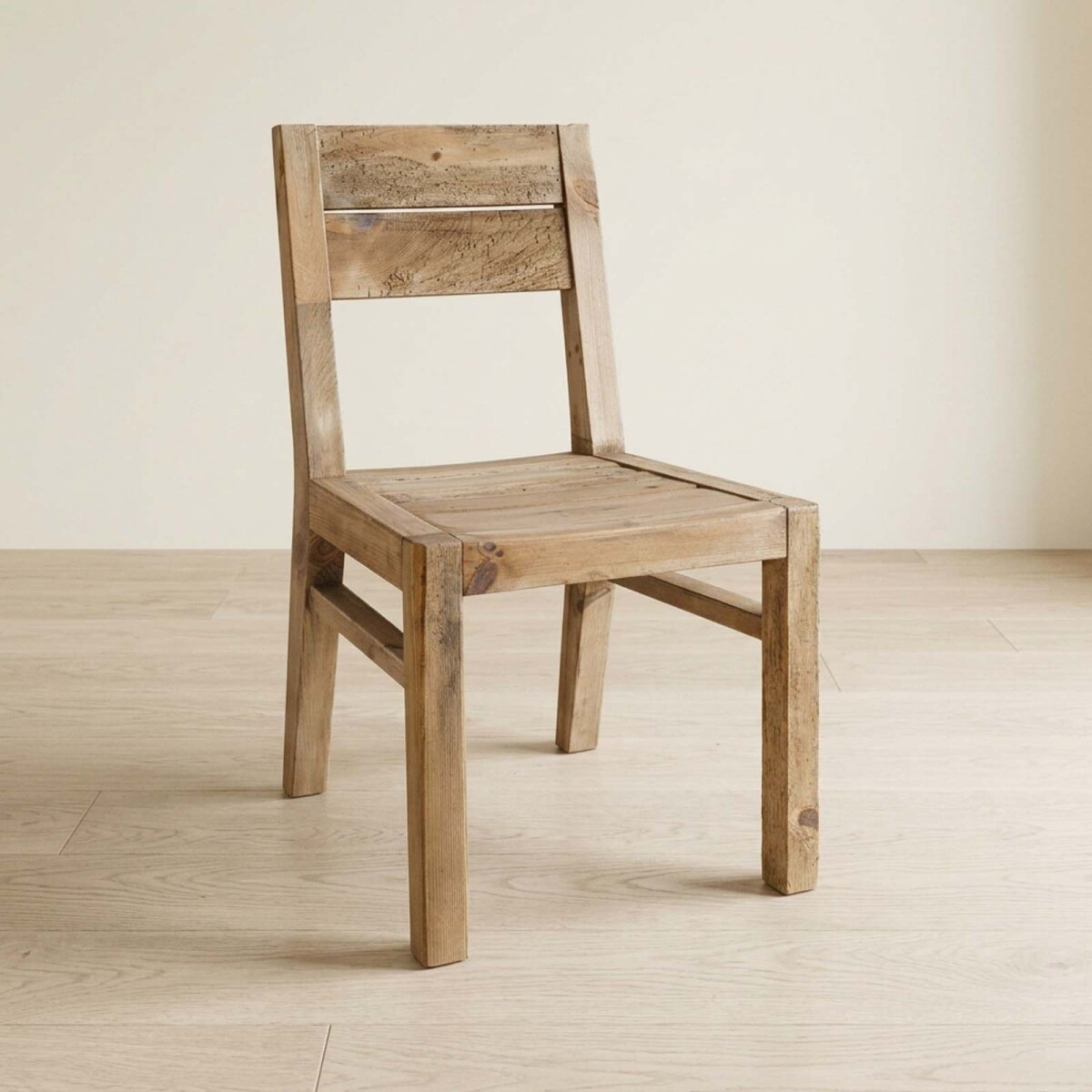 SILLA DE COMEDOR - MADERA NATURAL-BEIGE DRIFT 