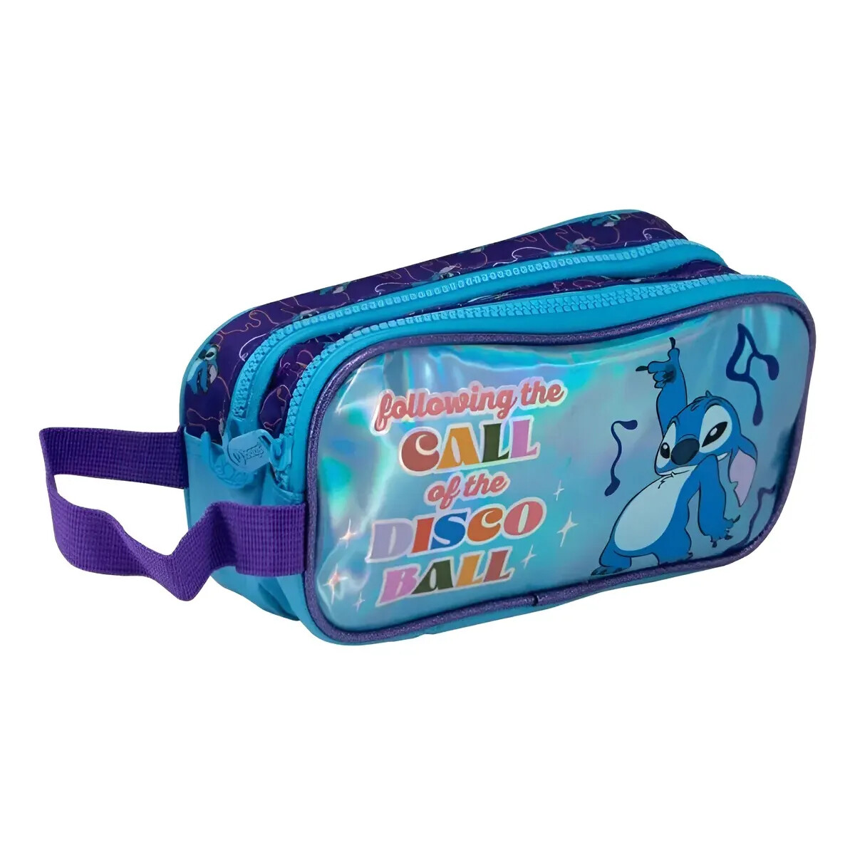 Cartuchera Licencia 2 cierres - Stitch Bailando 