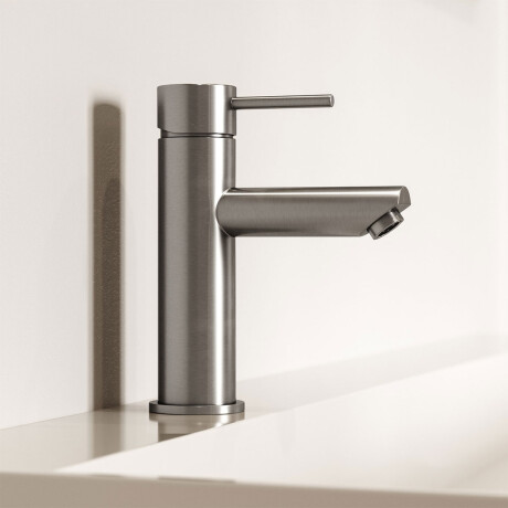 Griferia Lavatorio Bajo Brushed Nickel GRIS-BRUSHED NICKEL