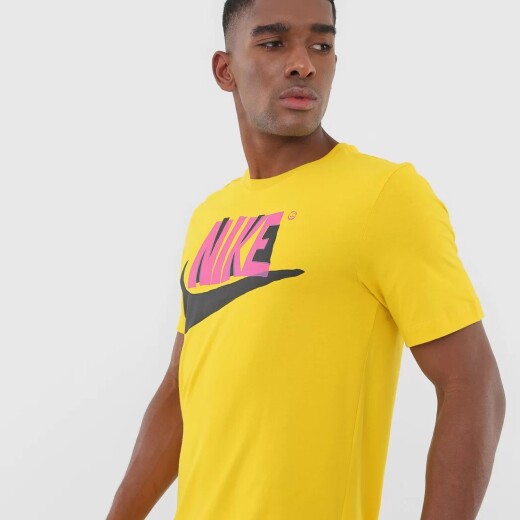 Remera Nike Hombre Reverse Season Speed Yellow S/C