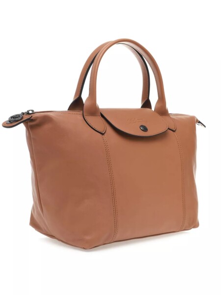 Longchamp -Cartera de cuero plegable, Le pliage cuir Camel